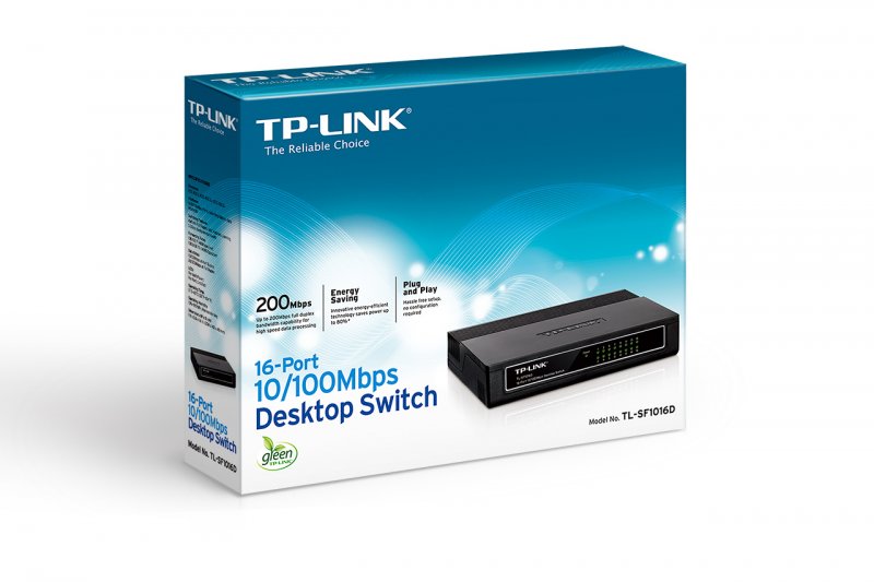 TP-Link TL-SF1016D 16x 10/ 100Mbps Desktop Switch - obrázek č. 3