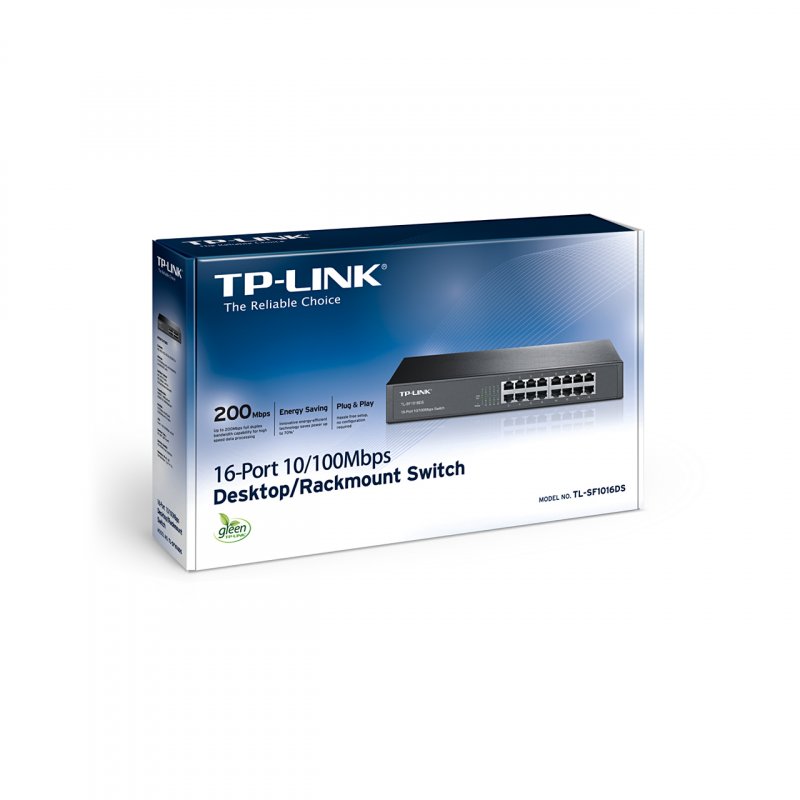 TP-Link TL-SF1016DS 16x 10/ 100Mbps Switch - obrázek č. 2