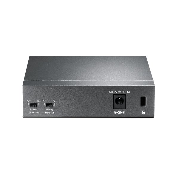 TP-Link TL-SF1005P 5x10/ 100 (4xPOE) 67W Desktop Steel CCTV Switch - obrázek č. 1