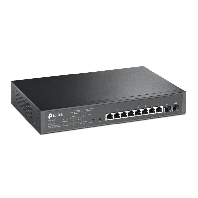 TP-Link TL-SG2210MP 8xGb 2xSFP smart rack switch 150W POE+ Omada SDN - obrázek č. 1