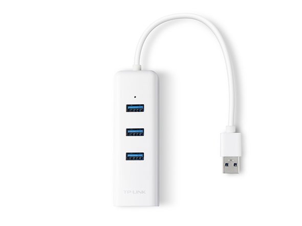 TP-Link UE330 USB 3.0 3-portový USB hub & gigabitový ethernet adaptér - obrázek č. 1