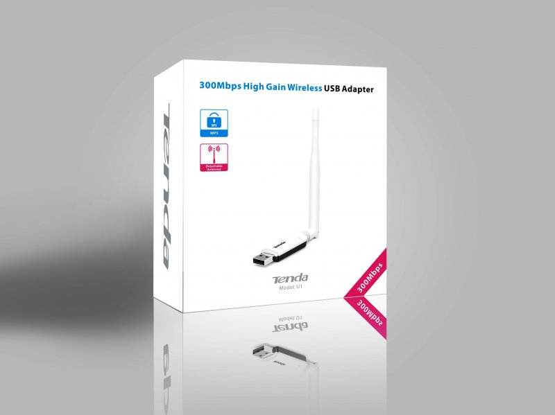 Tenda U1 WiFi N USB Adapter, 300 Mb/ s, 802.11 b/ g/ n, 3.5 dBi, režimy Client, Soft AP,Win,Mac,Lin - obrázek č. 6