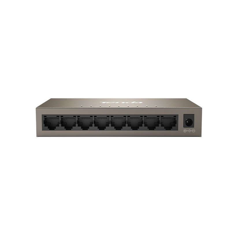 Tenda TEG1008M 8-port Gigabit Switch, 8x 10/ 100/ 1000 Mb/ s, Fanless, MAC 4K, napájení AC/ DC, i na zeď - obrázek č. 1