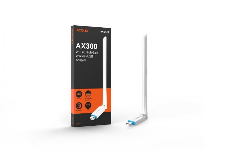 Tenda U2v5 AX300 WiFi 6 USB Adapter, 286 Mb/ s, 802.11ax/ b/ g/ n, 6 dBi, Soft AP, Win 7/ 10/ 11, Linux - obrázek č. 3