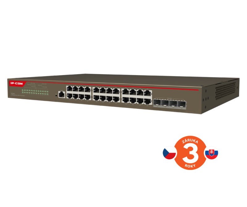 Tenda IP-COM G5328X Cloud L3 Managed 10G Switch, 24x 1GB RJ45, 4x 10G SFP+, Rackmonut - obrázek č. 2