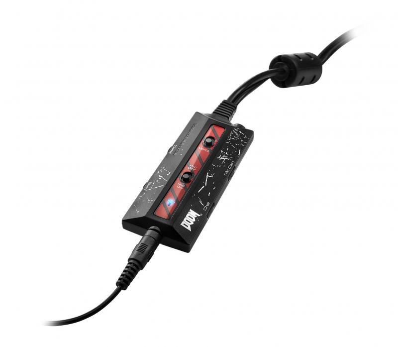 Herní sluchátka s mikrofonem Thrustmaster Y-350X DOOM edice pro Xbox One a PC - obrázek č. 2
