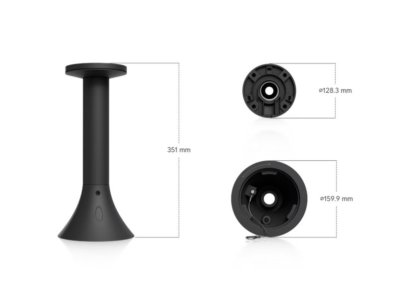 Ubiquiti UACC-AI-PTZ-Precision-PM-B - AI PTZ Precision Pendant Mount, černá - obrázek č. 7