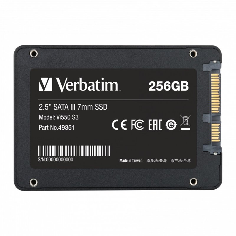 Verbatim SSD interní disk 2,5" Vi550 S3, SATA III, 256GB - obrázek č. 1