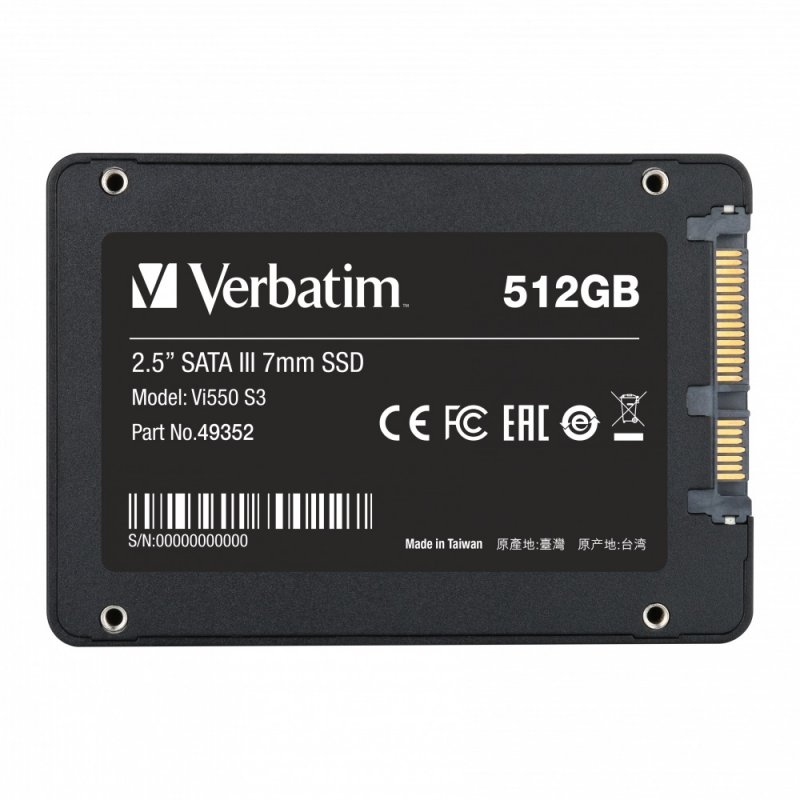 Verbatim SSD interní disk 2,5" Vi550 S3, SATA III, 512GB - obrázek č. 1