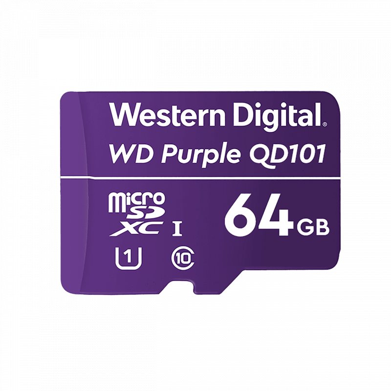 WD Purple microSDXC 64GB Class 10 U1 - obrázek produktu