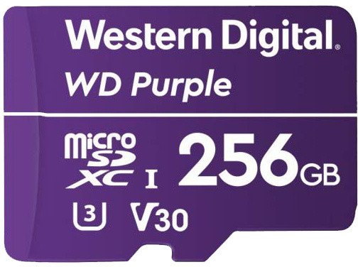 WD Purple microSDXC 256GB 100MB/ s U3 - obrázek produktu