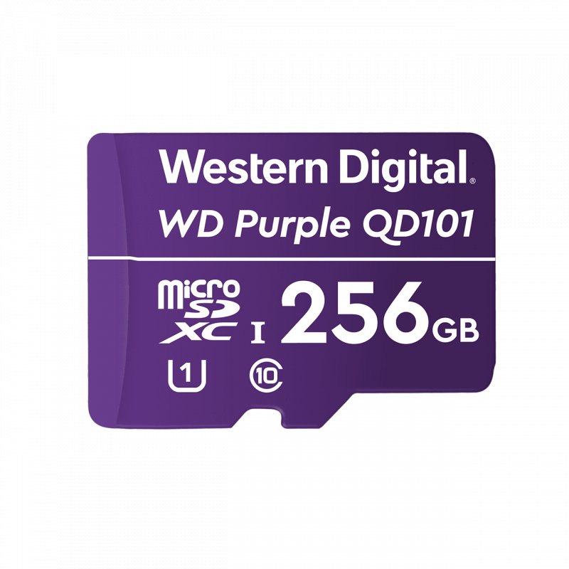 WD Purple microSDXC 256GB Class 10 U1 - obrázek produktu