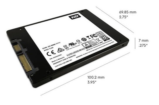 WD Blue/ 250GB/ SSD/ 2.5"/ SATA/ 5R - obrázek č. 1