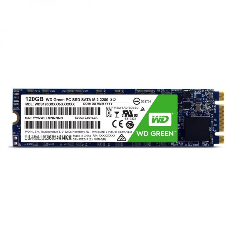 SSD 120GB WD Green 3D M.2 SATAIII 2280 - obrázek produktu