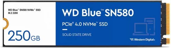 WD Blue SN580/ 250GB/ SSD/ M.2 NVMe/ 5R - obrázek produktu