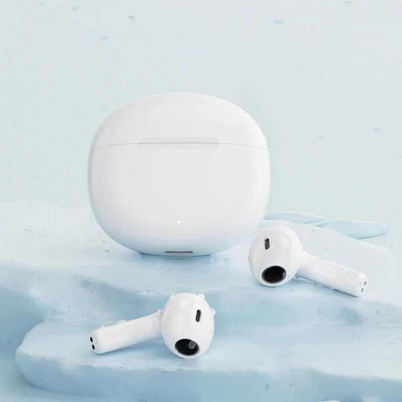 QCY - T20 AilyPods bezdrátová sluchátka s dobíjecím boxem,Bluetooth 5.3,bílá - obrázek produktu