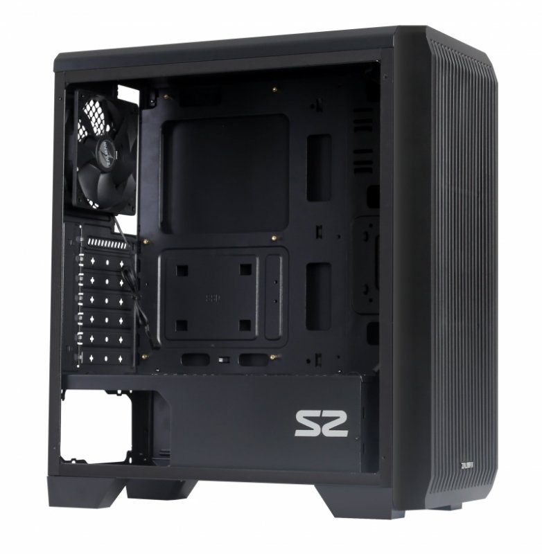 case Zalman miditower S2, ATX/ mATX/ Mini-ITX, bez zdroje, USB3.0, černá - obrázek č. 4