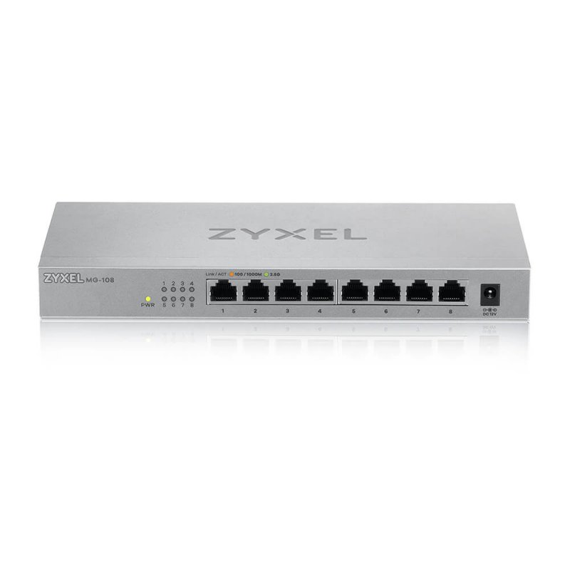 Zyxel MG-108 8 Ports Desktop 2,5G MultiGig unmanaged Switch - obrázek produktu