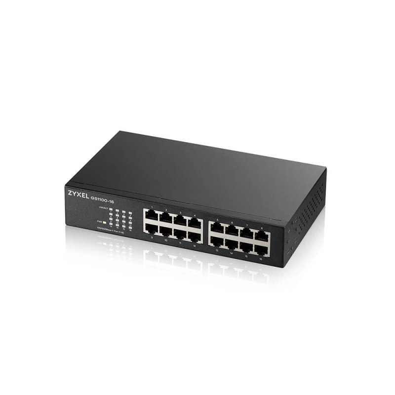 ZYXEL 16xGb fanless switch GS1100-16 v4 - obrázek č. 2