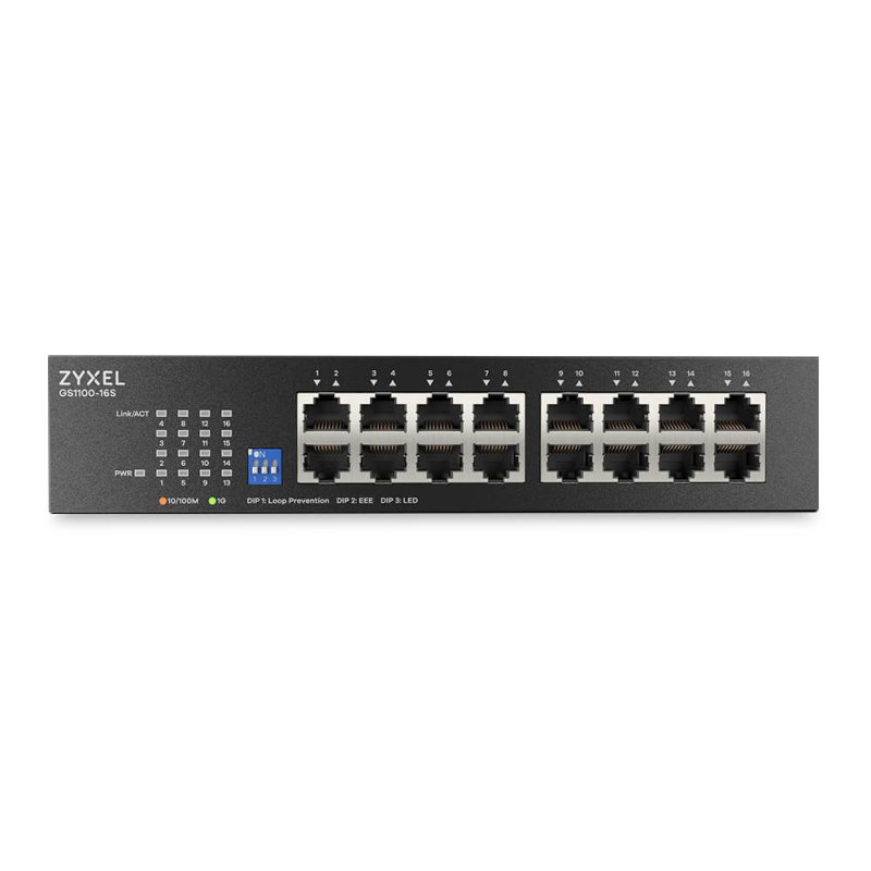 ZYXEL 16xGb unmanaged switch GS1100-16S - obrázek č. 2