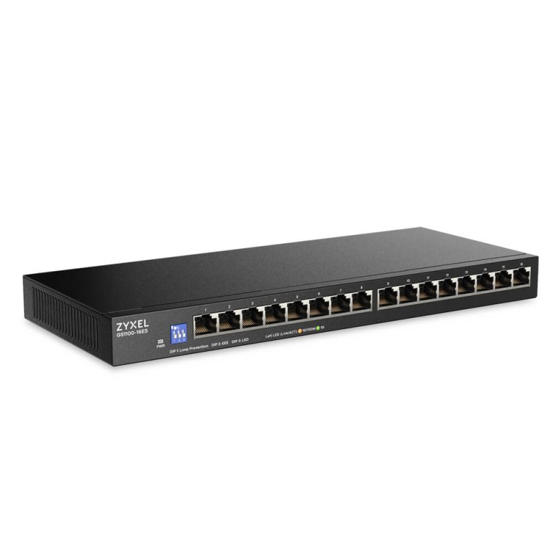 ZYXEL 16xGb unmanaged switch GS1100-16ES - obrázek č. 2