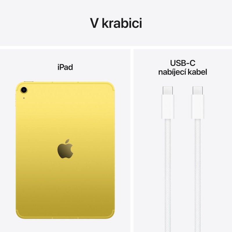 Apple iPad 11" / Wi-Fi + Cellular / 10,86" / 2360x1640 / 128GB / iPadOS18 / Yellow - obrázek č. 1