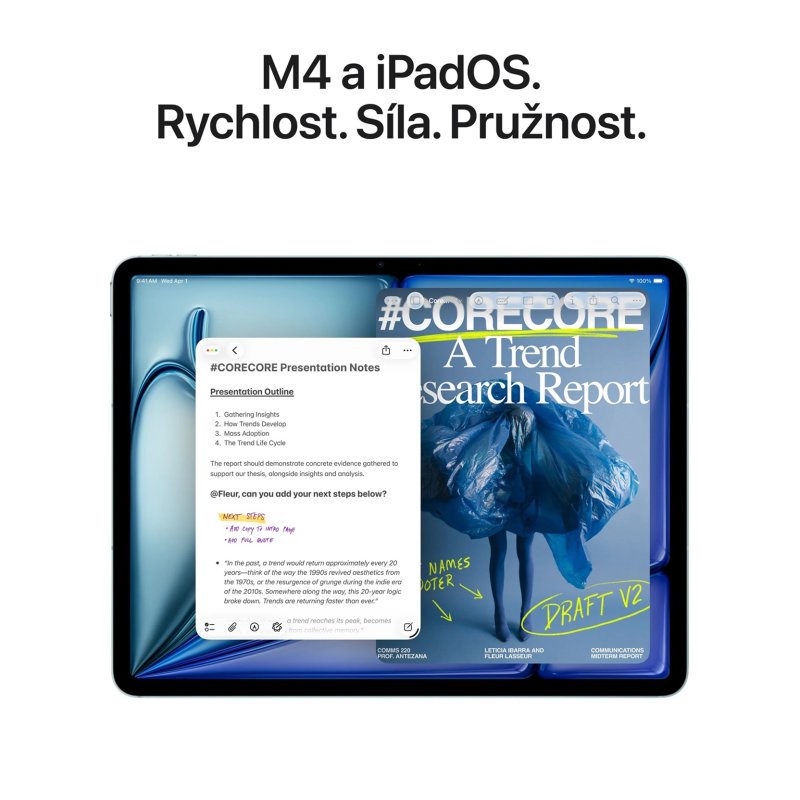 Apple iPad Air 11" / (M4) Wi-Fi + Cellular / 11" / 2360x1640 / 12GB / 1TB / iPadOS26 / Space Grey - obrázek č. 4