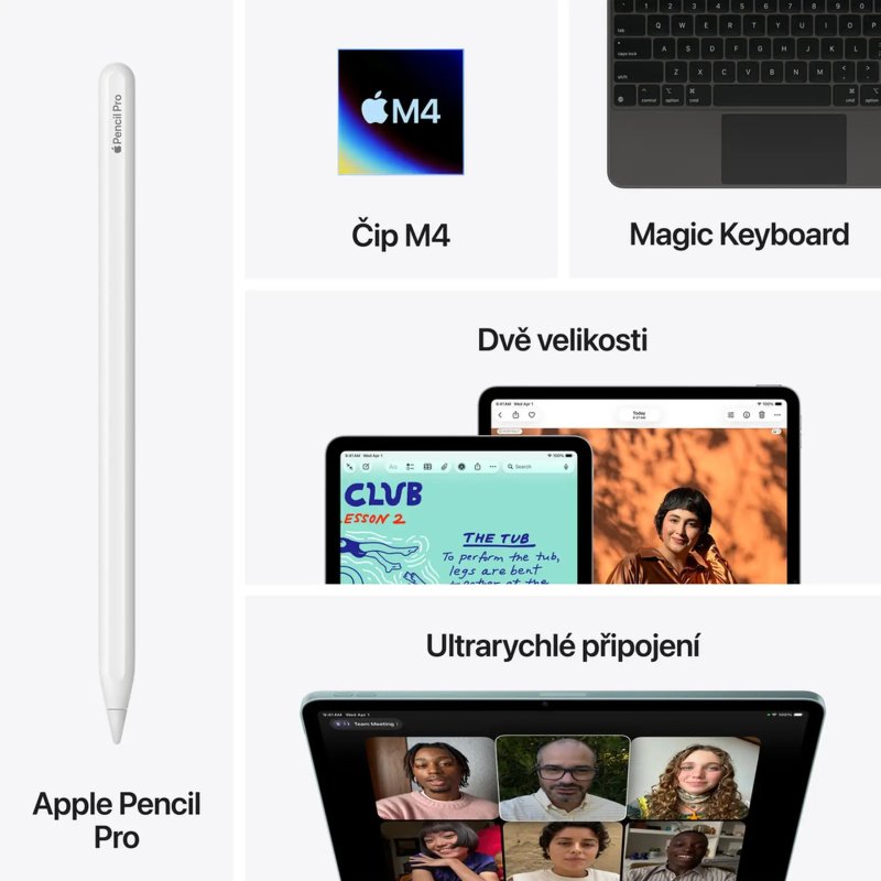 Apple iPad Air 11" / (M4) Wi-Fi / 11" / 2360x1640 / 12GB / 512GB / iPadOS26 / Starlight - obrázek č. 8