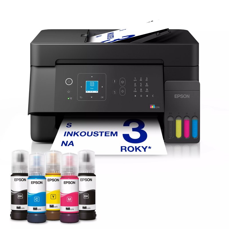 Epson EcoTank / L5390 / Tisk / Ink / A4 / LAN / WiFi / USB - obrázek produktu