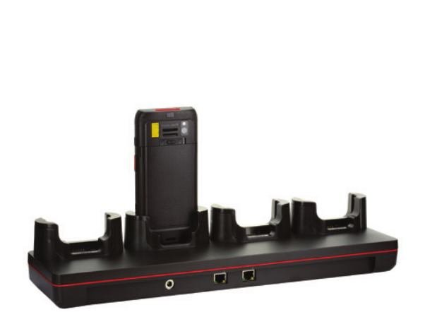 CT40 booted charger 4 bay charger.Kit includes 4 bay charger, power supply, EU power cord. - obrázek č. 1