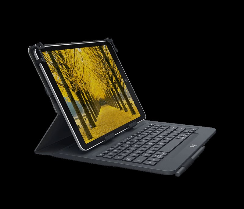 Logitech Universal Folio with integrated keyboard for 9-10 inch tablets - N/ A - UK - BT - N/ A - INTN - obrázek produktu
