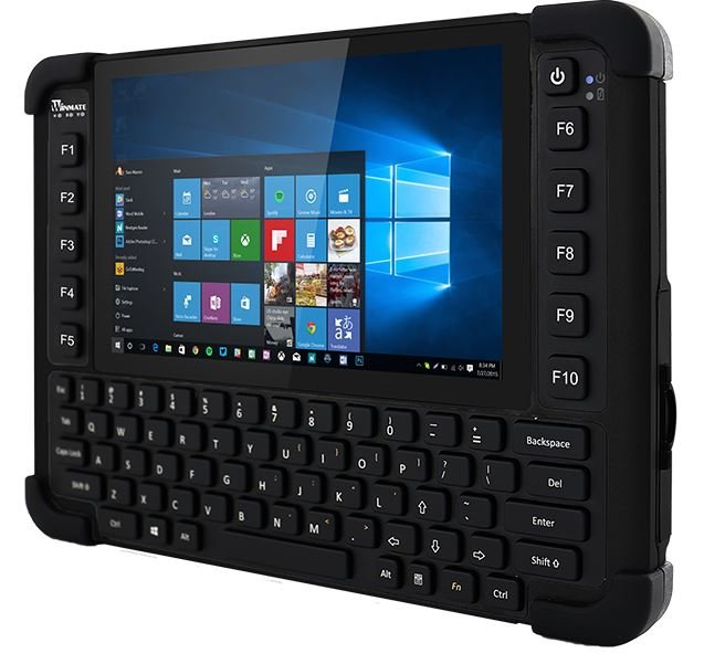 Winmate M101BK -8" odolný tablet s klávesnicí, Intel Quad Core N2930, 4GB/ 64GB, IP65, Windows 10 IoT - obrázek produktu