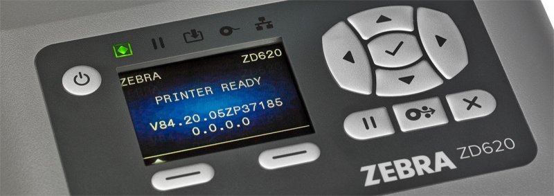 Zebra TT (Ribbon) ZD620 s LCD- 300 dpi,USB, RS232, LAN, odlepovač - obrázek č. 2