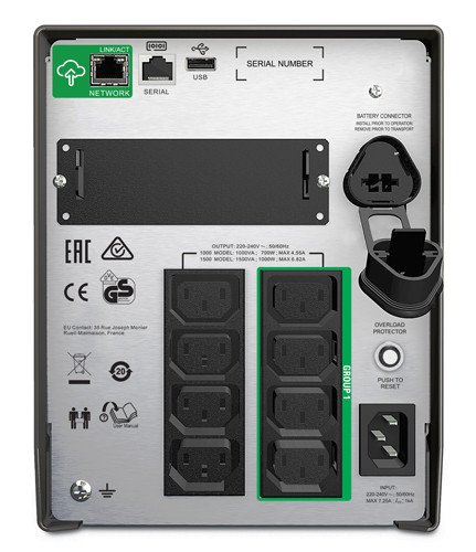 APC Smart-UPS 1500VA LCD 230V with Smart Connect - obrázek č. 1