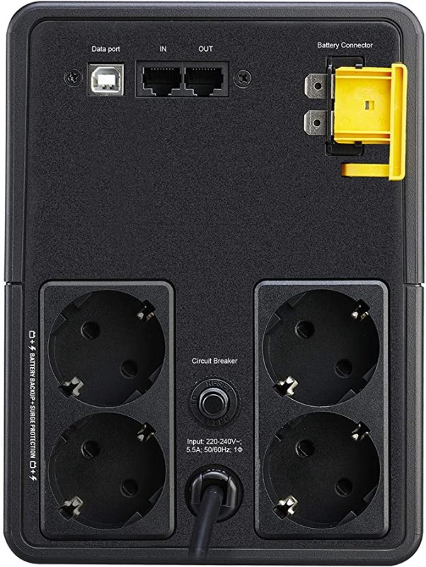APC Back-UPS 1200VA, 230V, AVR, Schuko Sockets - obrázek č. 2