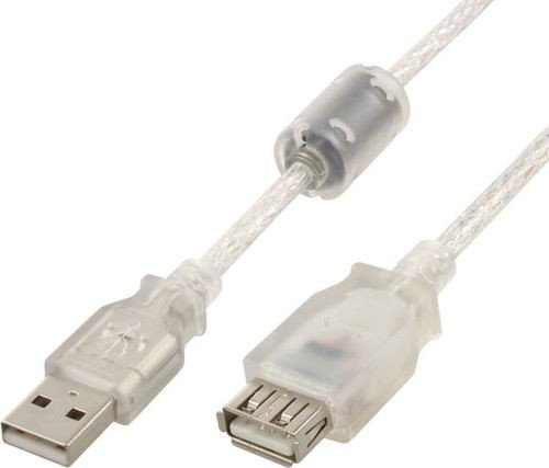 GEMBIRD Prodlužovací USB 2.0, M/ F, 2 m, průhledný - obrázek produktu
