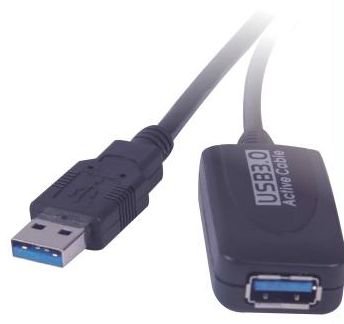 PremiumCord USB 3.0 repeater a prodlužovací kabel A/ M-A/ F  5m - obrázek produktu