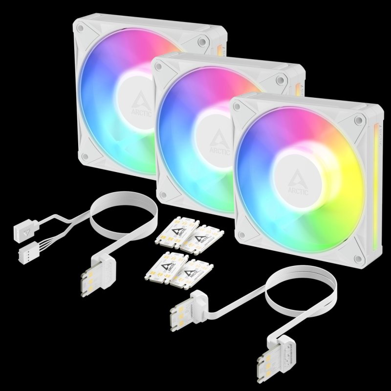 ARCTIC BioniX P12 A-RGB (White) - 3 Pack - obrázek produktu