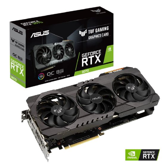 ASUS TUF GAMING GeForce RTX™ 3070 OC Edition 8GB GDDR6 - obrázek produktu