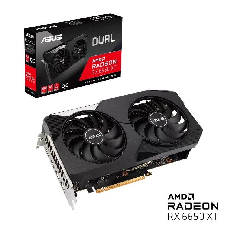 ASUS DUAL RX 6650 XT/ OC/ 8GB/ GDDR6 - obrázek produktu
