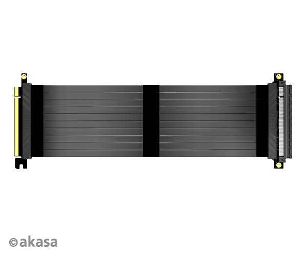 AKASA Riser black X3, 30 cm - obrázek produktu
