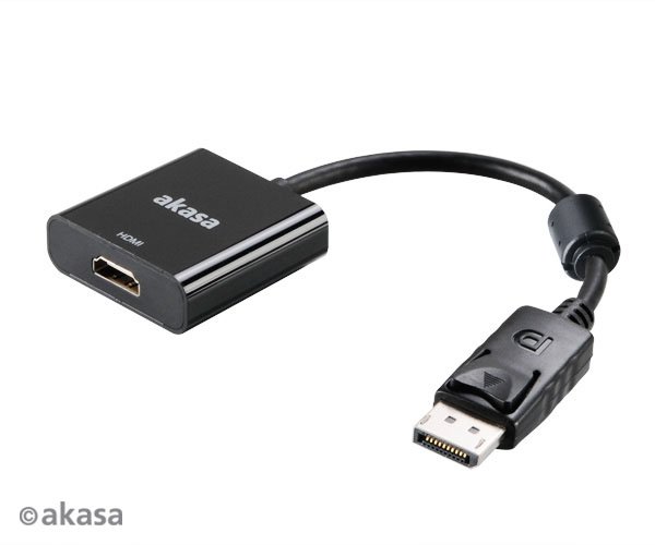 AKASA - adaptér DP na HDMI aktivní - 20 cm - obrázek produktu