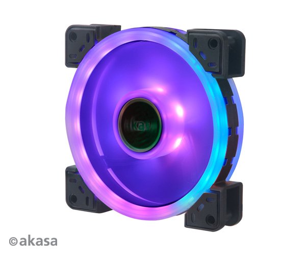 přídavný ventilátor Akasa Vegas TLX LED12 cm RGB - obrázek č. 1
