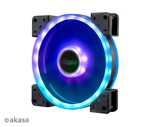 přídavný ventilátor Akasa Vegas TL LED14 cm RGB - obrázek č. 1