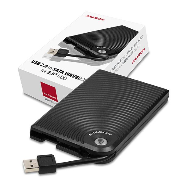 AXAGON EE25-XP, USB2.0 - SATA,  2.5" externí WAVE box - obrázek produktu