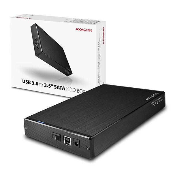 AXAGON EE35-XA3, USB 3.2 Gen 1 - SATA, 3.5" externí ALINE box - obrázek produktu