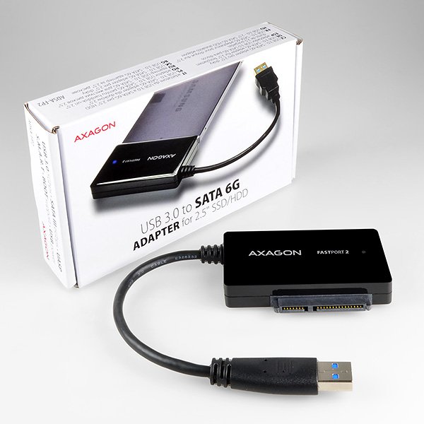 AXAGON ADSA-FP2, USB3.0 - SATA 6G 2.5" HDD/ SSD FASTport2 adaptér - obrázek č. 7