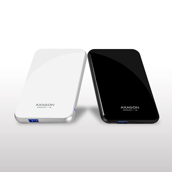 AXAGON EE25-S6, USB3.0 - SATA 6G, 2.5" SCREWLESS externí box, bílý - obrázek č. 5