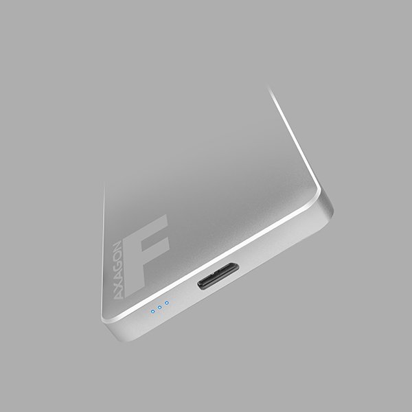 AXAGON EE25-F6G, USB3.0 - SATA 6G 2.5" FULLMETAL externí box, titanově šedý - obrázek č. 4