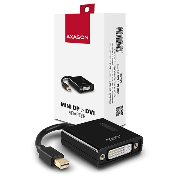AXAGON RVDM-DVI, Mini DisplayPort -> DVI redukce /  adaptér, FullHD - obrázek produktu